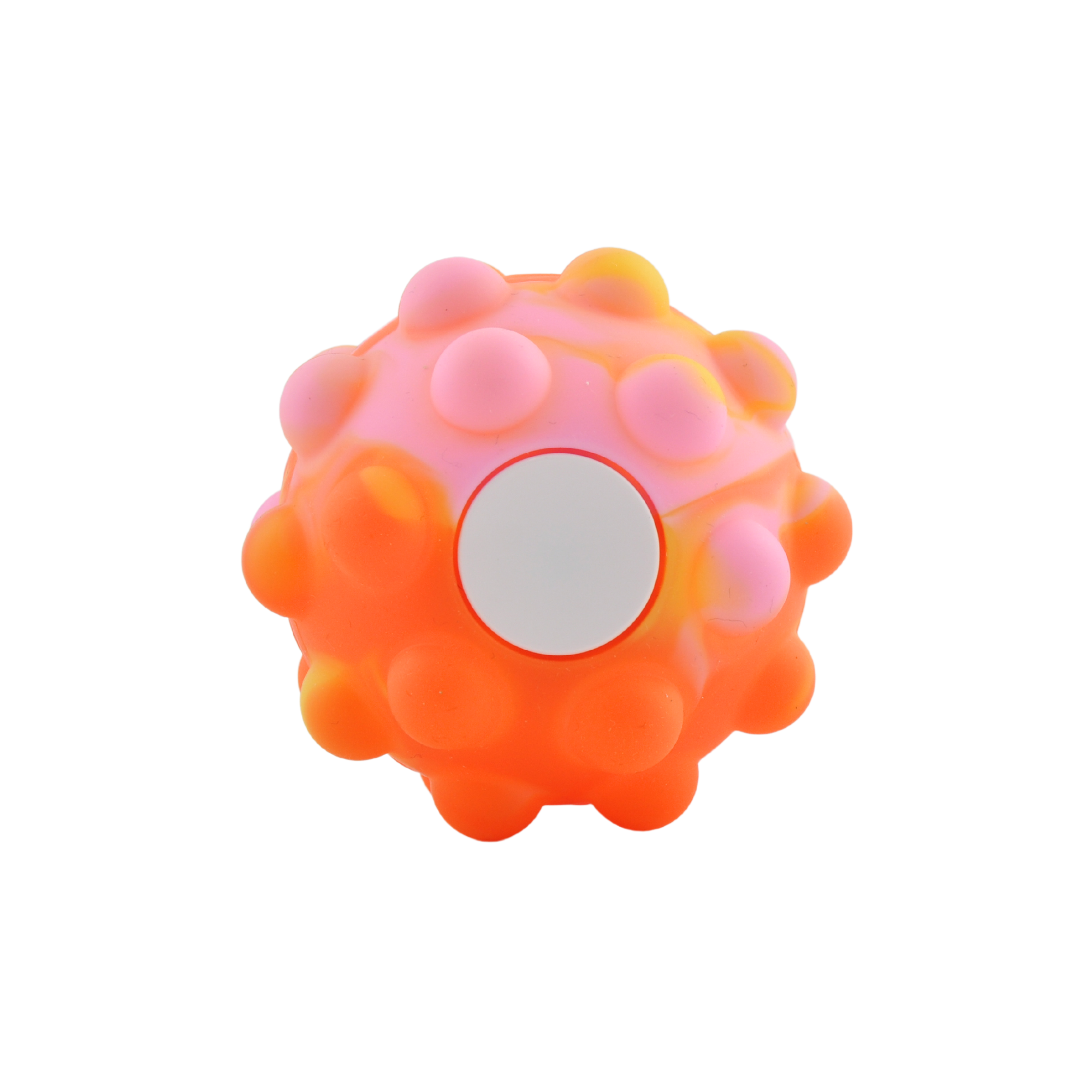 Fidget Spinning Ball - Orange Marble